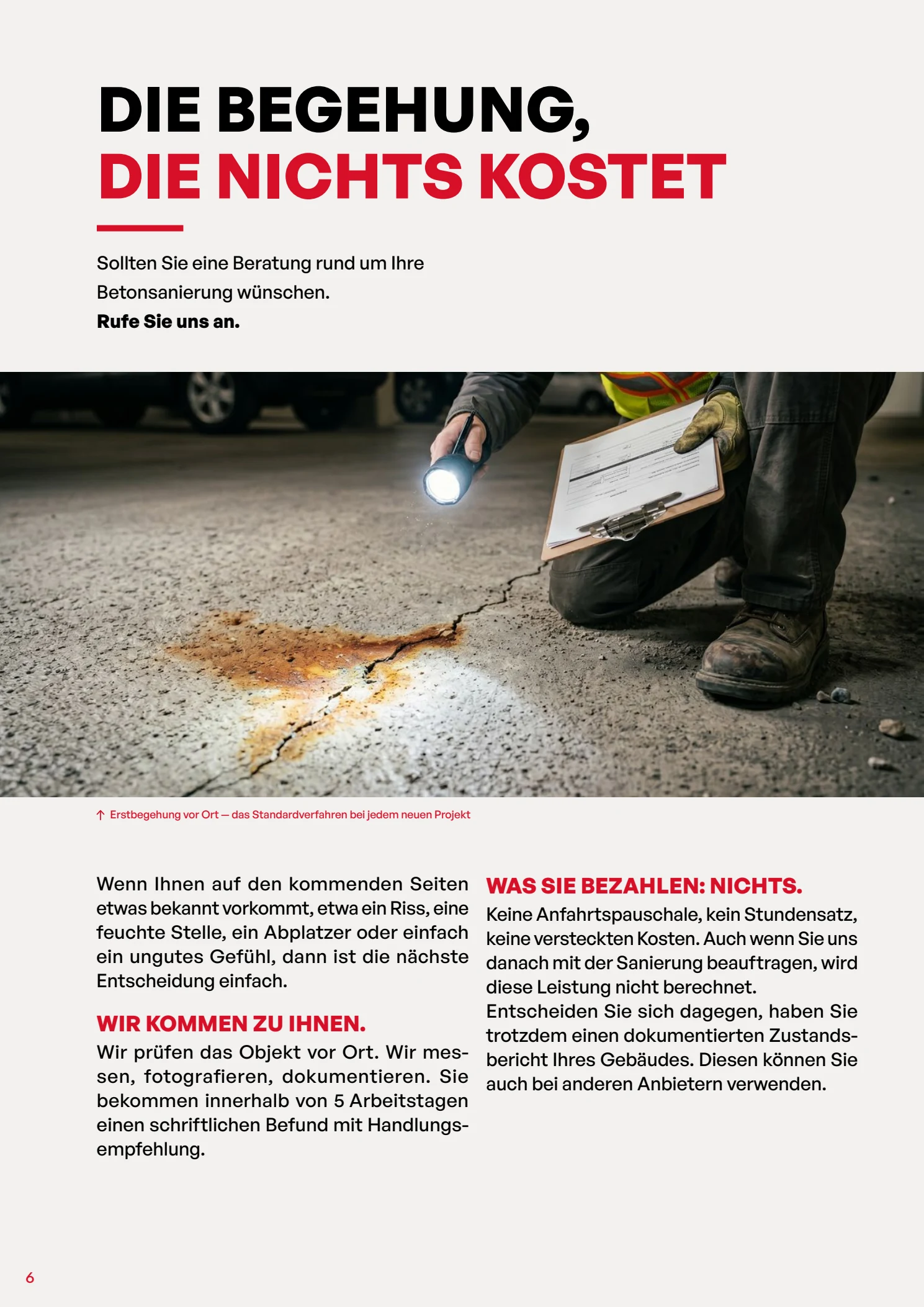 Magazinseite zur kostenlosen Erstbegehung